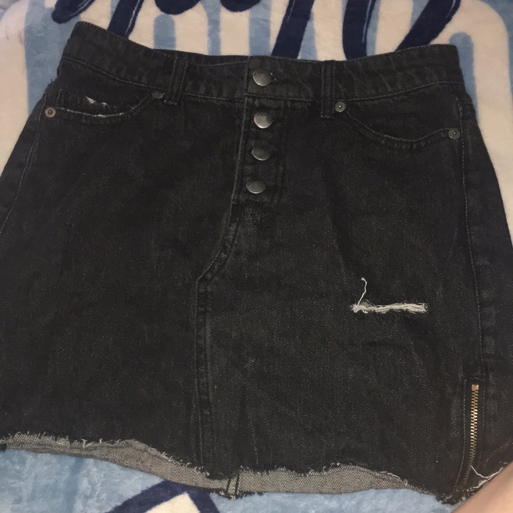 Black High waisted skirt
